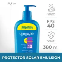 DERMAGLOS SOLAR F40 EMULSIÓN X380 ML