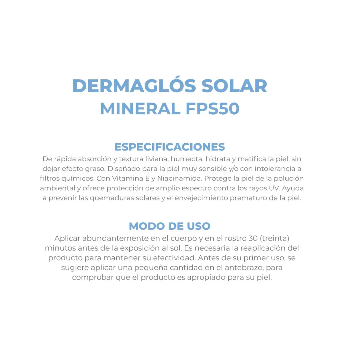 DERMAGLOS SOLAR F50 X90 MINERAL EM FPS50