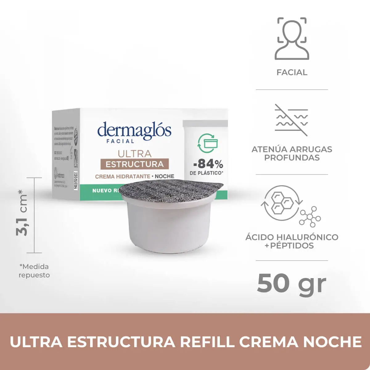 DERMAGLOS ULTRA ESTRUCTURA REFILL X50G NOCHE