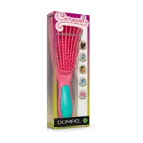 DOMPEL CEPILLO CARACOL ROSA CON ESTUCHE