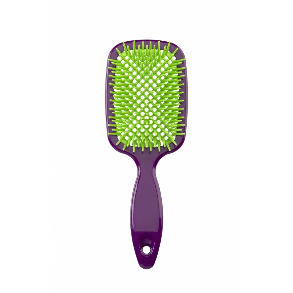 DOMPEL CEPILLO FAVO CUADRADADO PURPLE Y VERDE