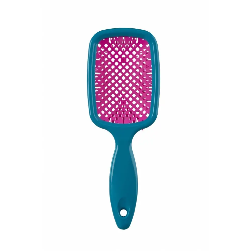 DOMPEL CEPILLO FAVO CUADRADO VERDE Y PINK