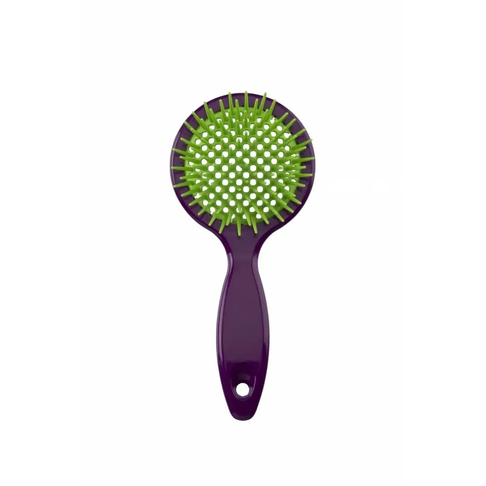 DOMPEL CEPILLO FAVO REDONDO PURPLE Y VERDE 