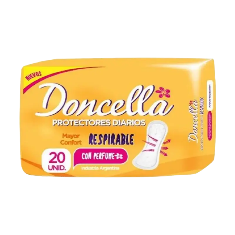 DONCELLA PROTECTORES X 20 CON PERFUME POCK.