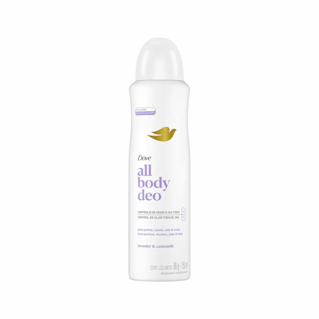 DOVE ALL BODY DEO AERO LAVANDER X150ML