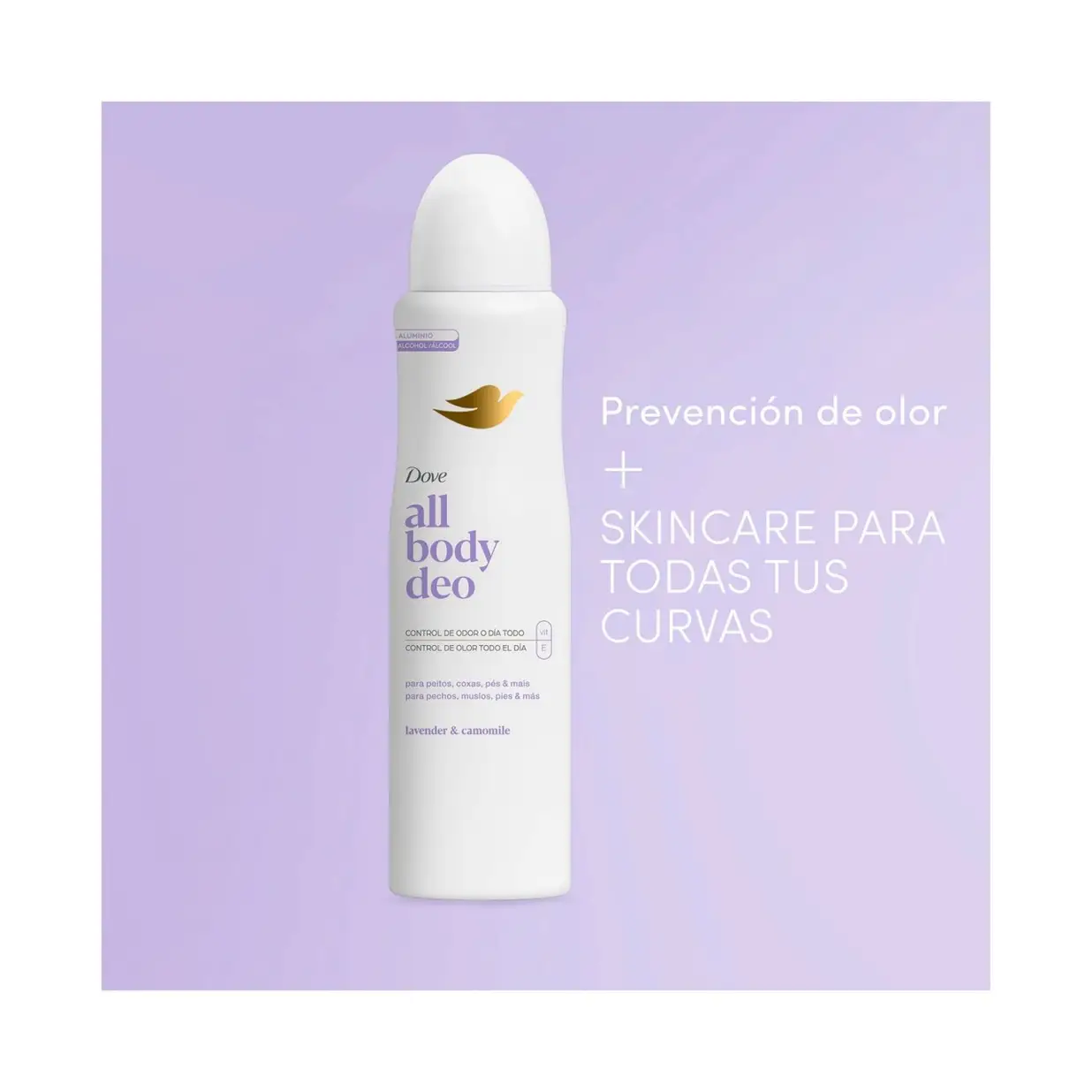 DOVE ALL BODY DEO AERO LAVANDER X150ML