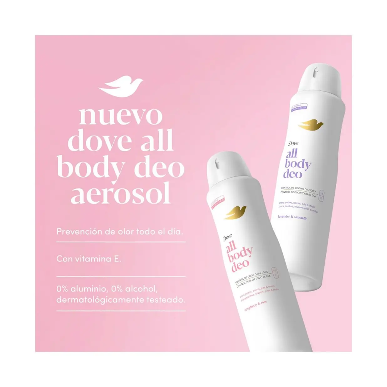 DOVE ALL BODY DEO AERO RASPBERRY X150ML