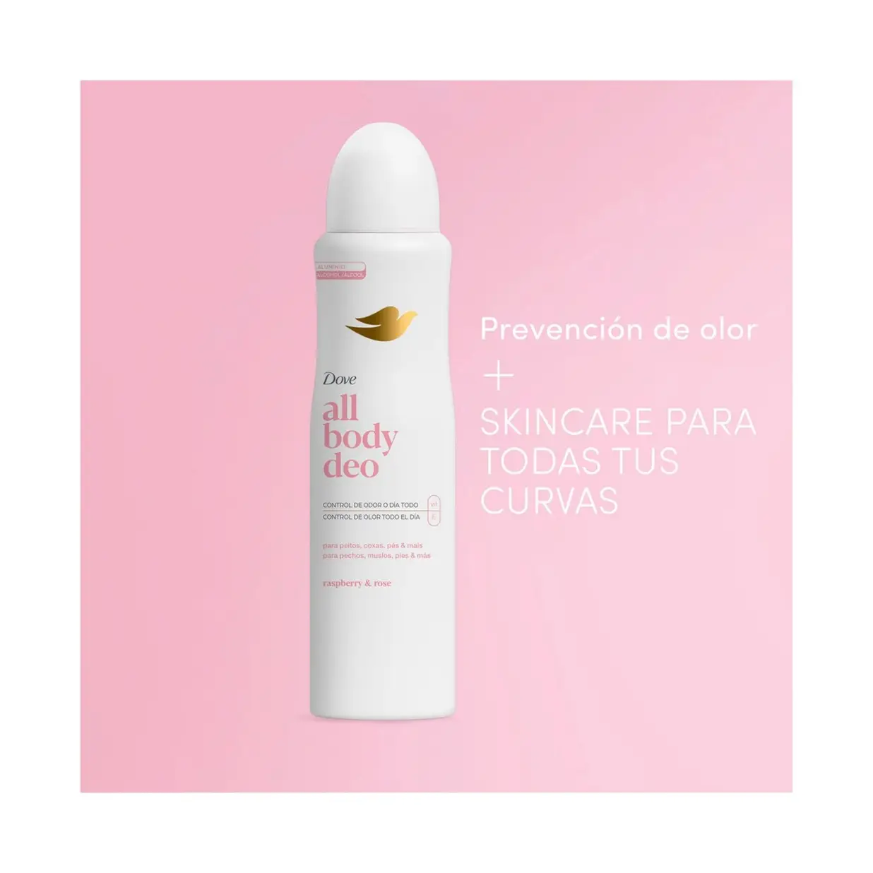 DOVE ALL BODY DEO AERO RASPBERRY X150ML