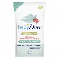 DOVE BABY JABÓN LÍQUIDO DP X180 HUMECTACIÓN SENSIBLE