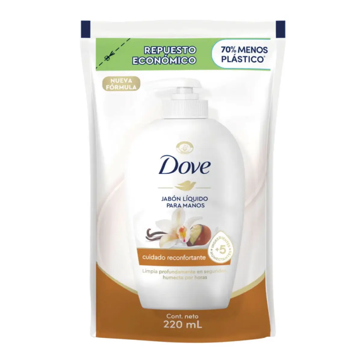 DOVE JABON LIQUIDO CUIDADO RECONFORTANTE X 220 ML 