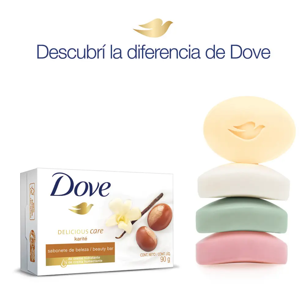 DOVE JABON X90 KARITE CON ESENCIA VAINILLA