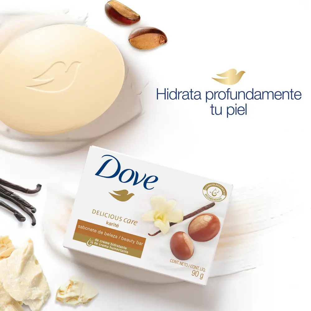 DOVE JABON X90 KARITE CON ESENCIA VAINILLA