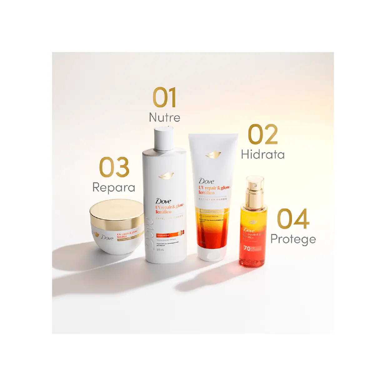 DOVE REPAIR GLOW SHAMPOO X400ML 