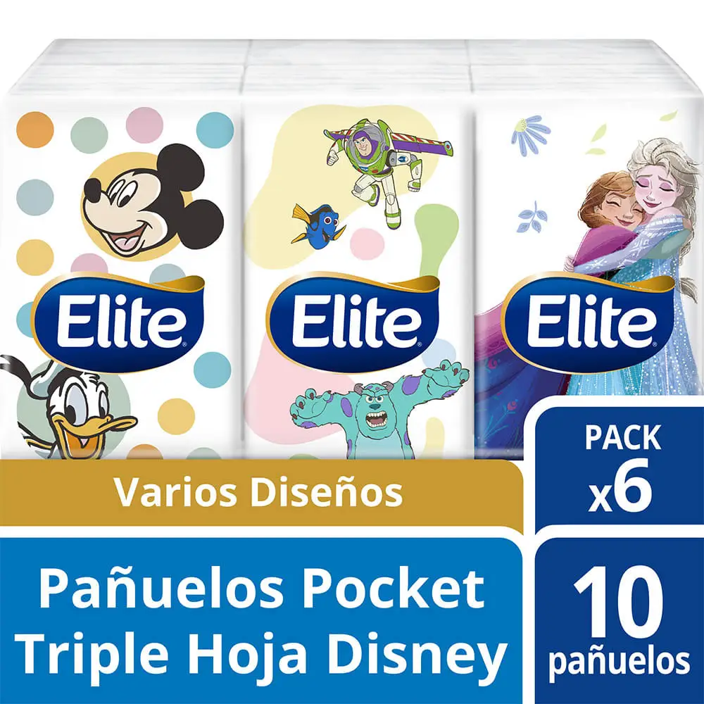 ELITE PAÑUELO POCKET X6 DISNEY