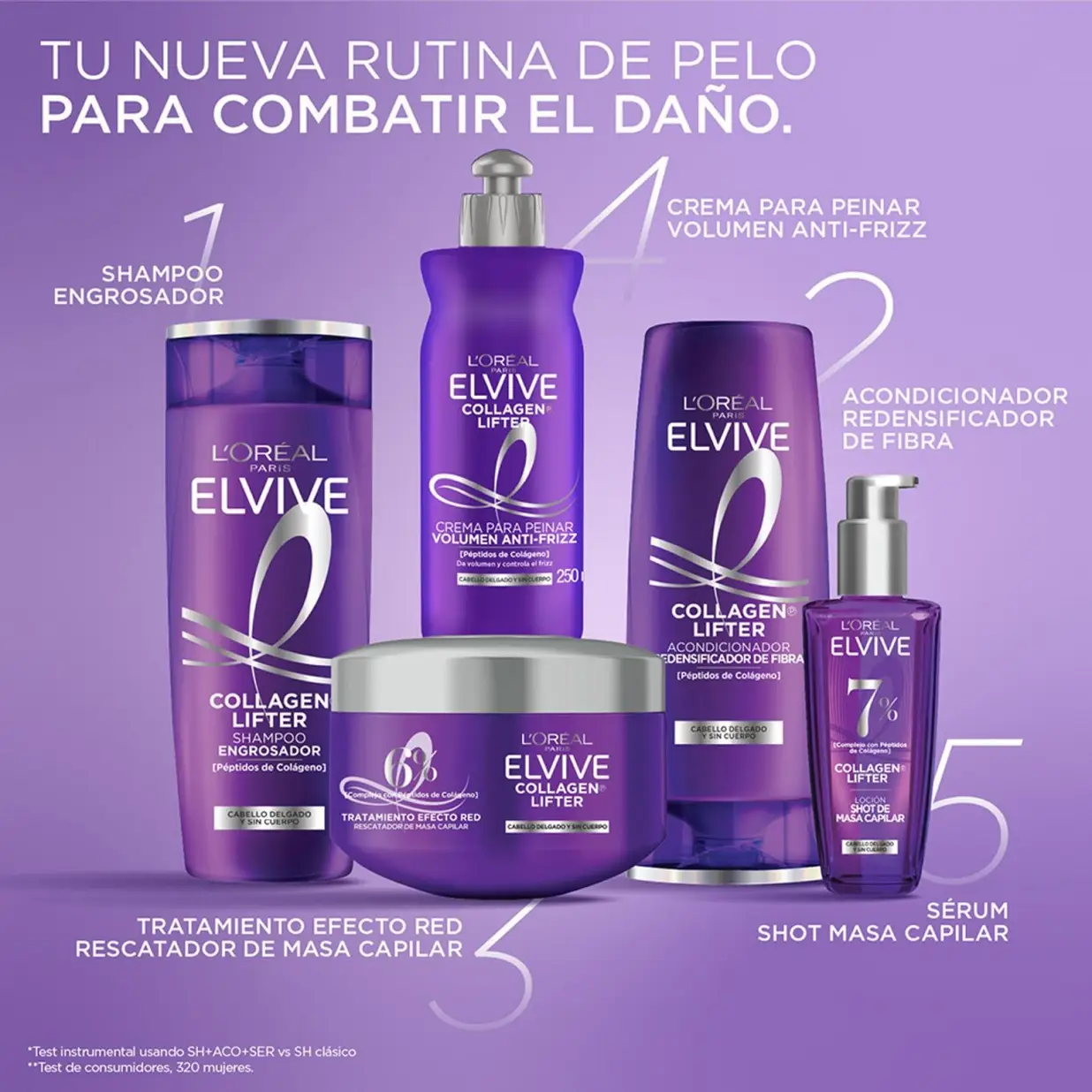 ELVIVE CREMA DE PEINAR X250 COLAGENO LIFTER