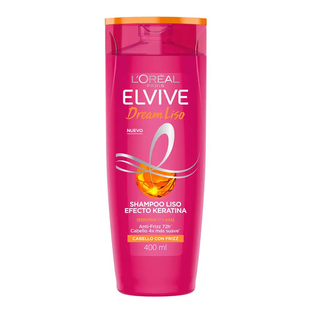 ELVIVE SHAMPOO DREAM LISO EFECTO KERATINA X400 ML.