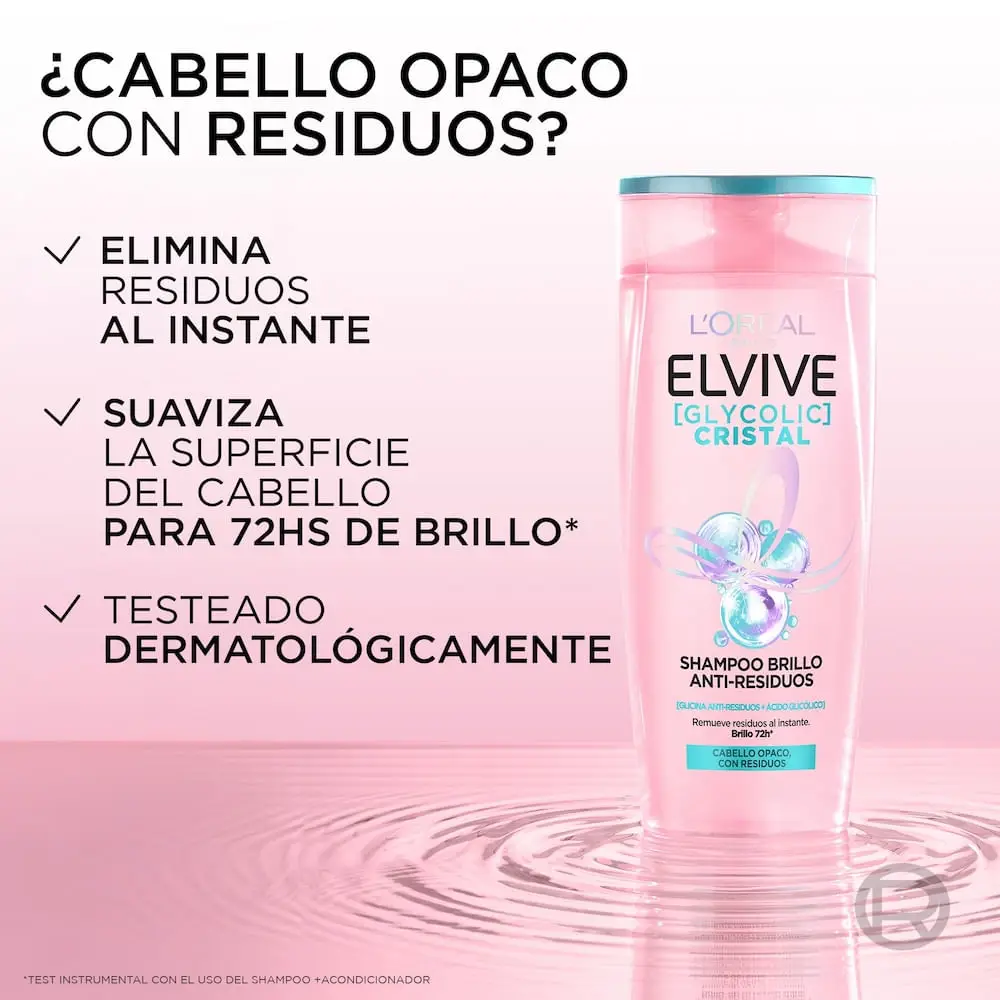 ELVIVE SHAMPOO X200 GLYCOLIC CRISTAL 