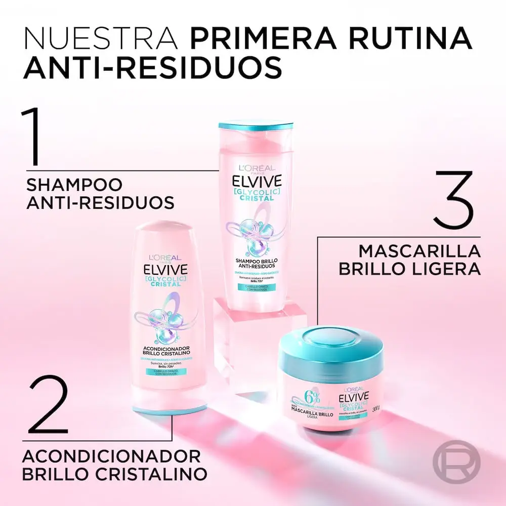ELVIVE SHAMPOO X200 GLYCOLIC CRISTAL 