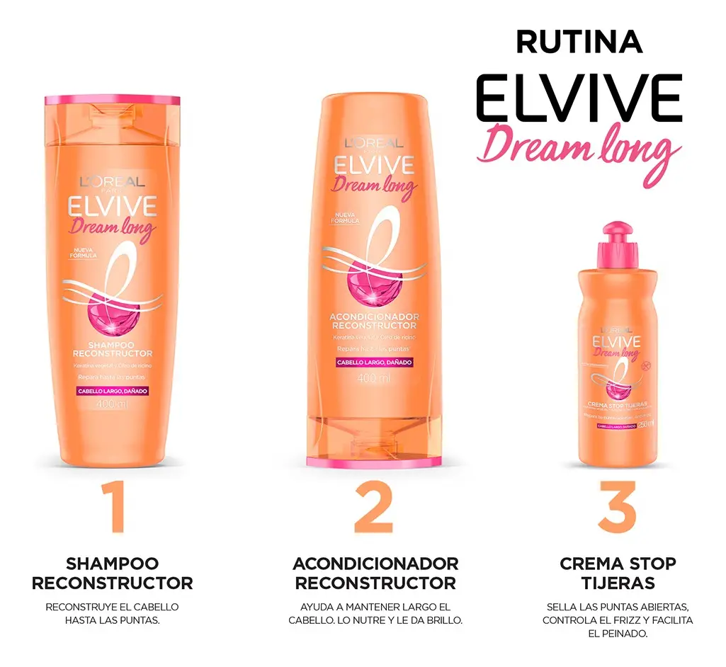 ELVIVE SHAMPOO X 400 ML DREAM LONG 