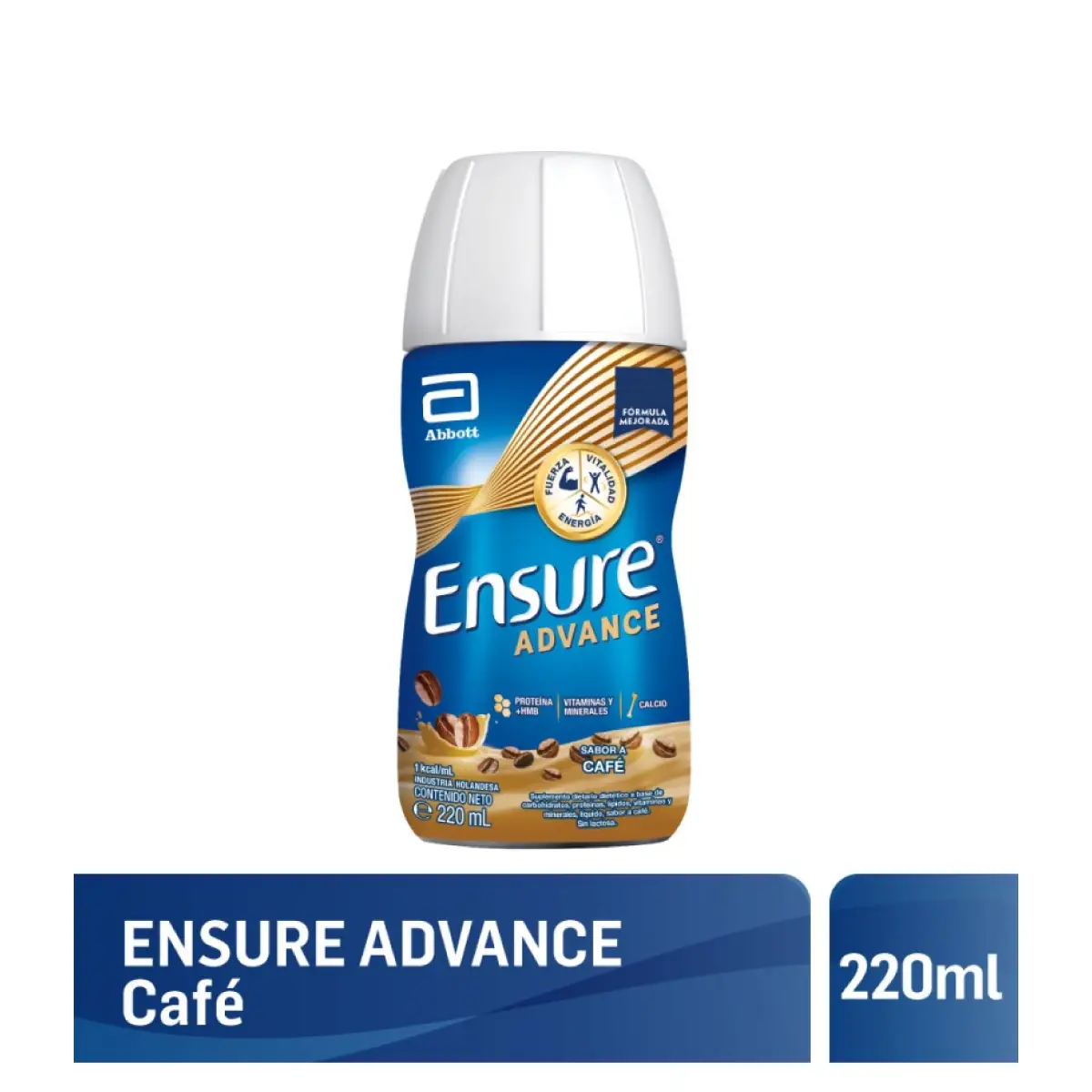 ENSURE ADVANCE BEBIBLE SUPLEMENTO SABOR CAFE x220 ML.