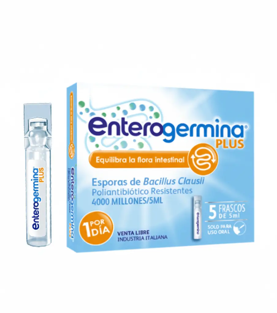 ENTEROGERMINA PLUS PROBIOTICO 5 AMPOLLAS X5ML 