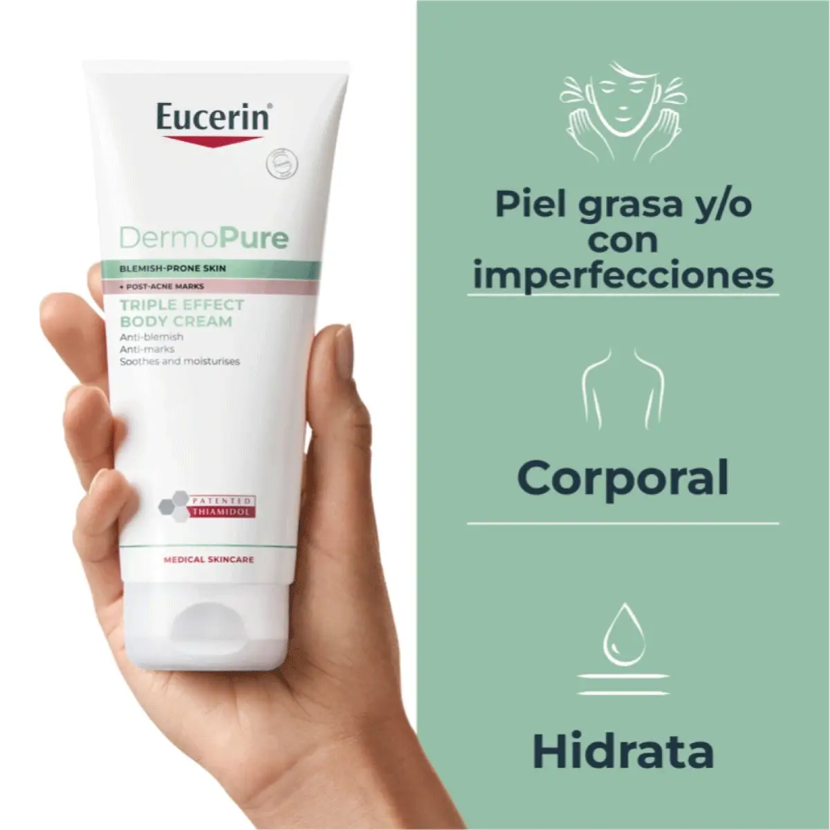 EUCERIN DERMOPURE CREMA CUERPO X200ML.