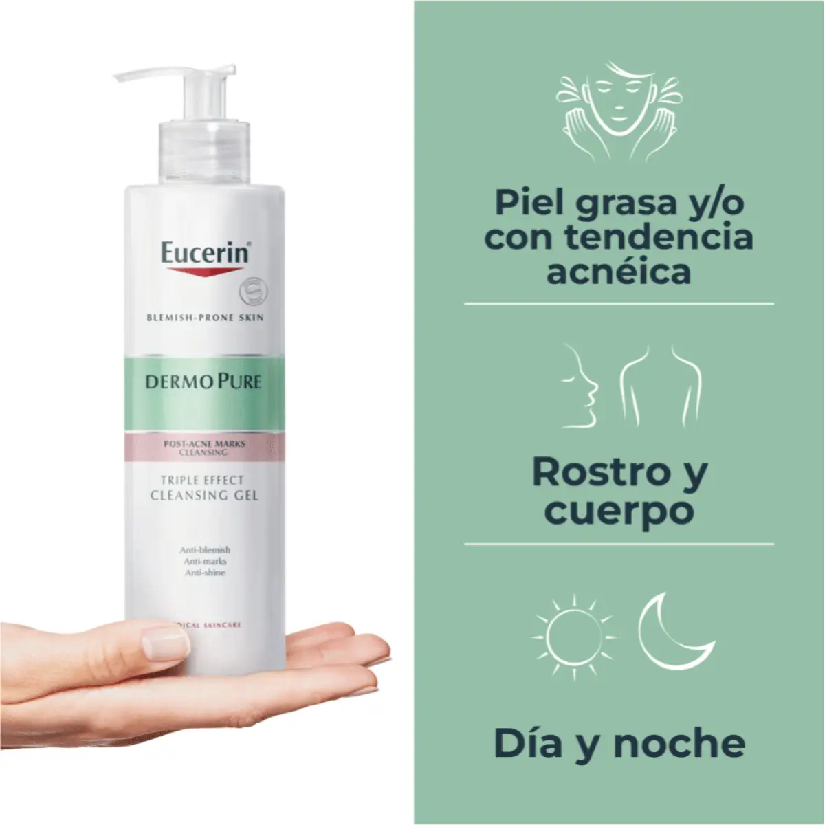 EUCERIN DERMOPURE GEL LIMPIADOR X400ML