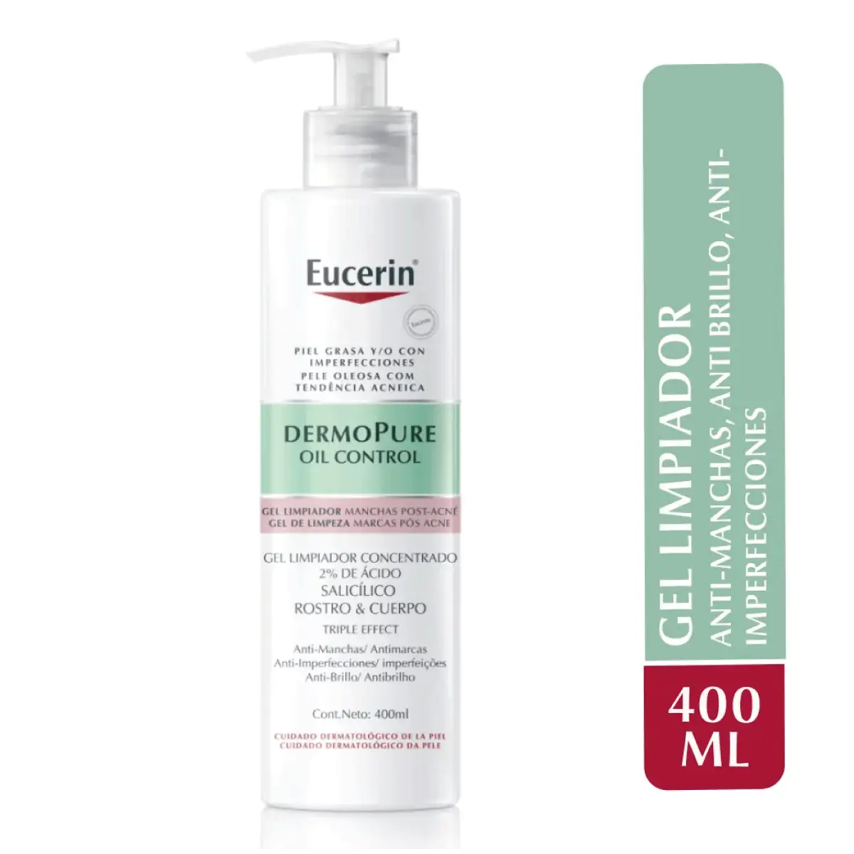 EUCERIN DERMOPURE GEL LIMPIADOR X400ML