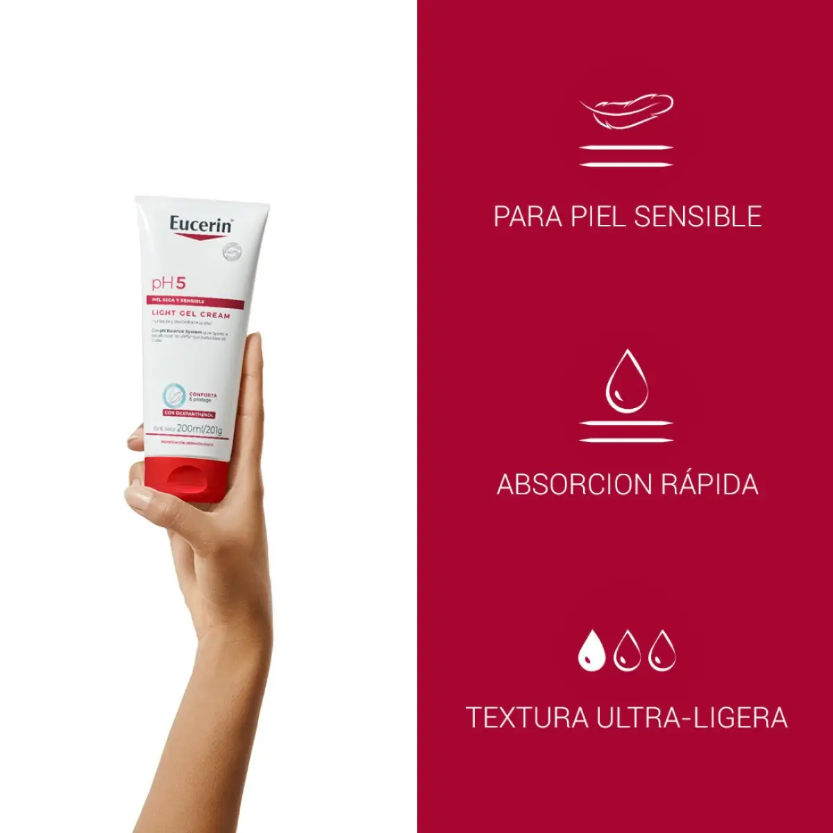 EUCERIN PH5 GEL CORPORAL LIGHT X200 PIEL SENSIBLE