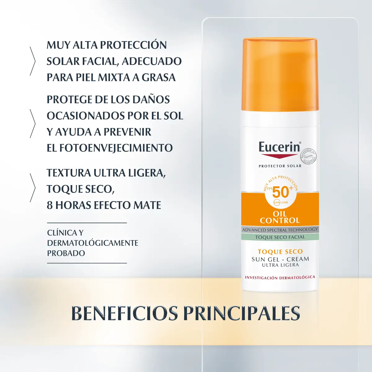 EUCERIN SOLAR SPF50 X50 TOQUE SECO OIL CONTROL 