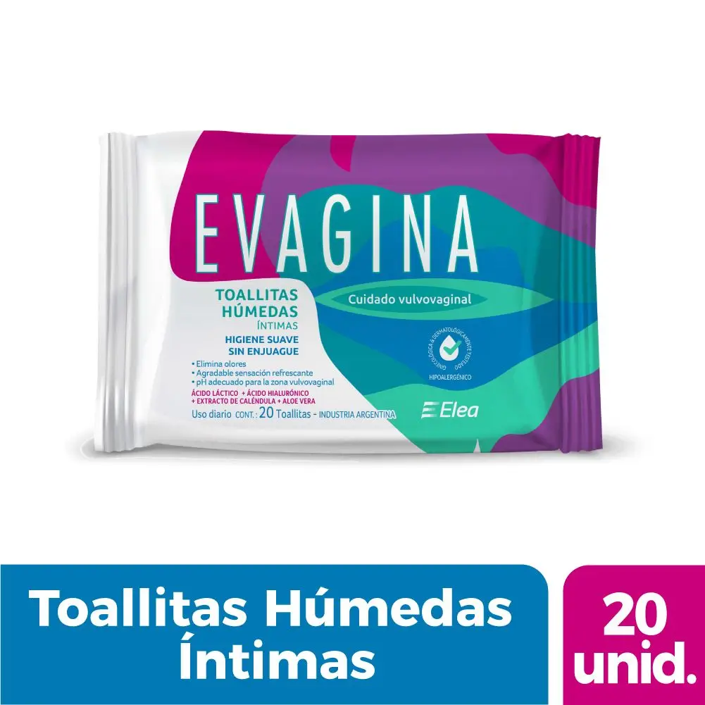 EVAGINA TOALLITAS HUMEDAS X20U. 