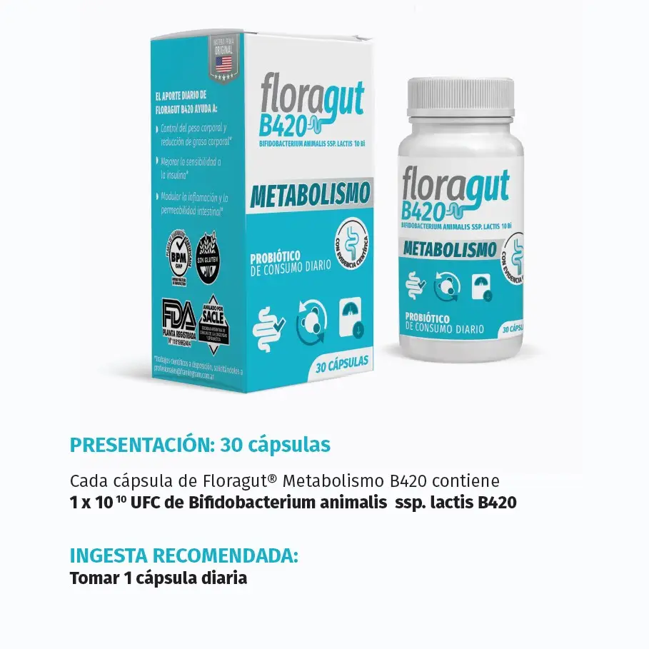 FLORAGUT B420 METABOLISMO X30C. 
