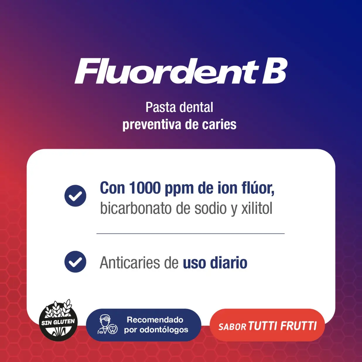 FLUORDENT B PASTA DENTAL ANTICARIES X 60G