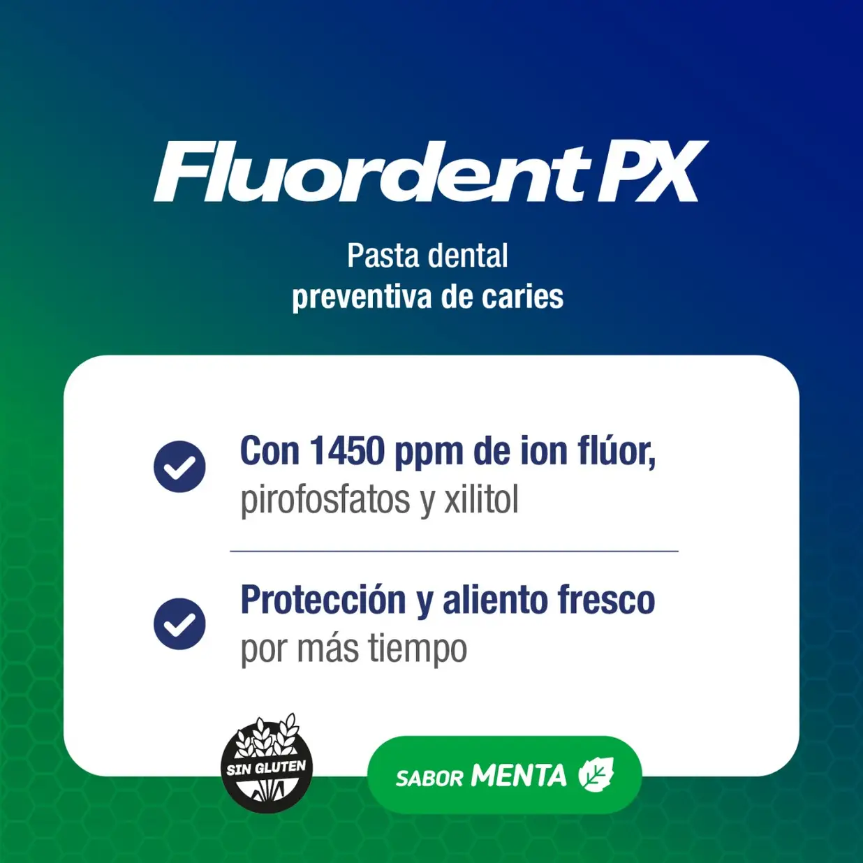 FLUORDENT PX PASTA DENTAL ANTICARIES MENTA X120G