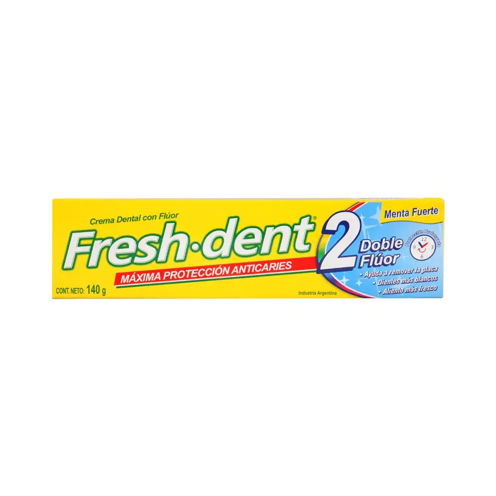 FRESH DENT DOBLE FLUOR X140 MENTA FUERTE