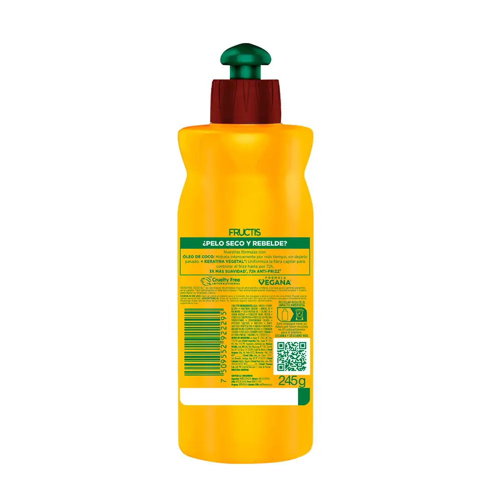 FRUCTIS CREMA DE PEINAR X250 LISO COCO 