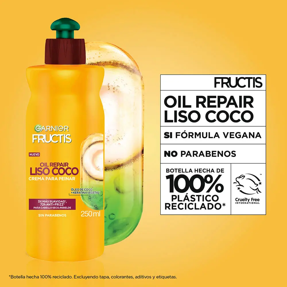 FRUCTIS CREMA DE PEINAR X250 LISO COCO 