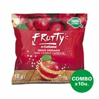 FRUTTY SNACK MANZANA ROJA BARRA X18G COMBO X10 U