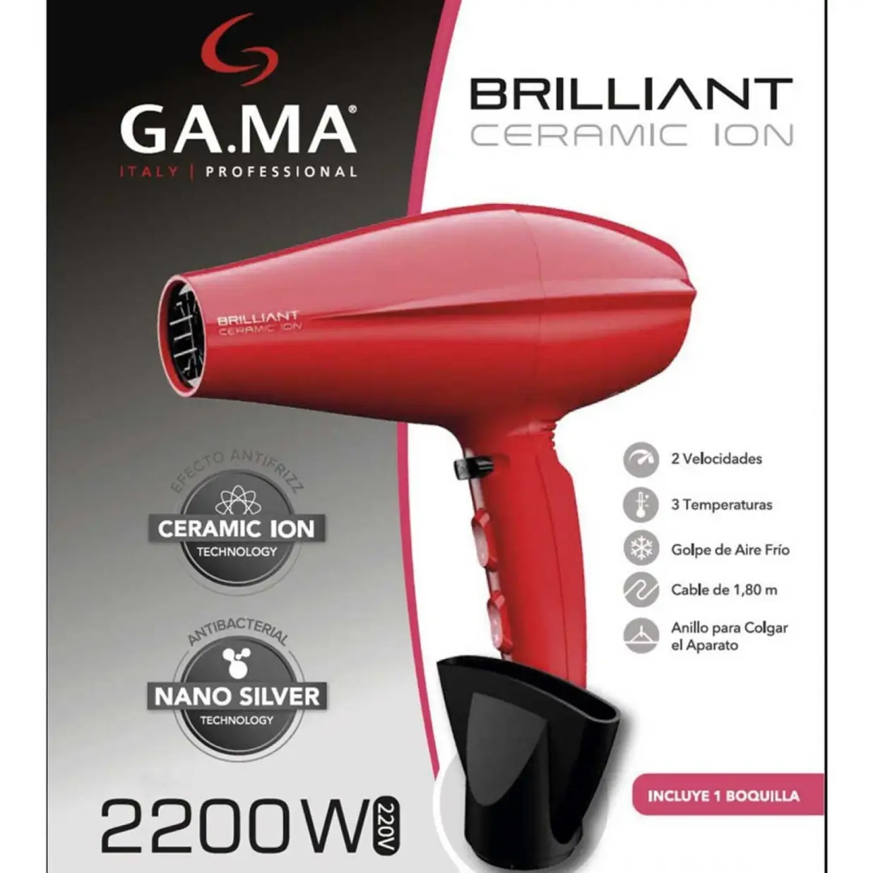 GAMA SECADOR BRILLIANT CERAMIC ION 