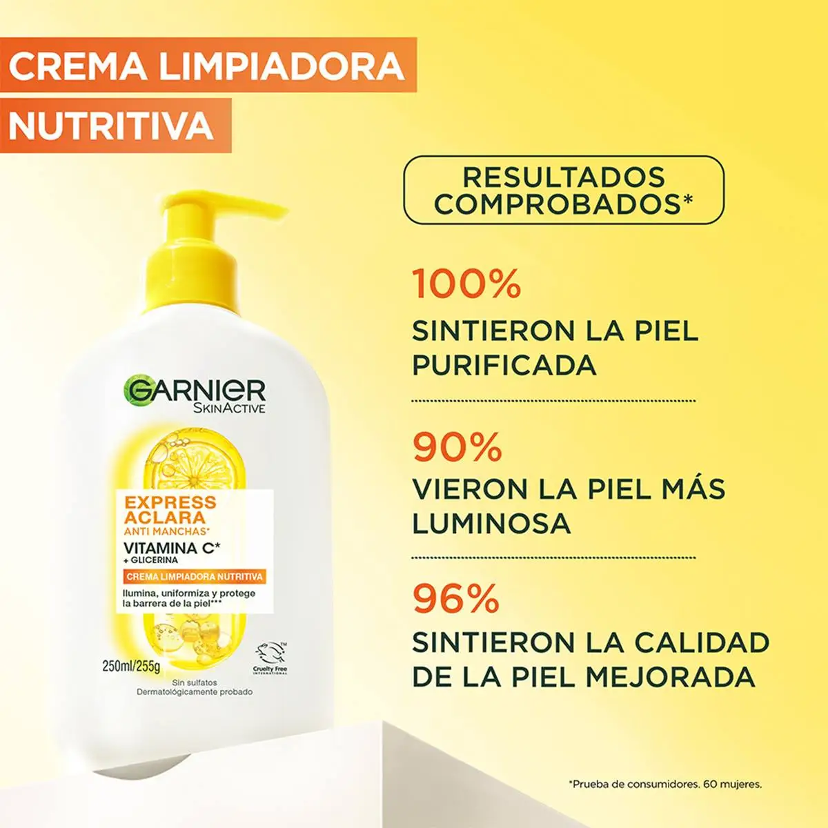 GARNIER CREMA LIMPIADORA VIT C X250 