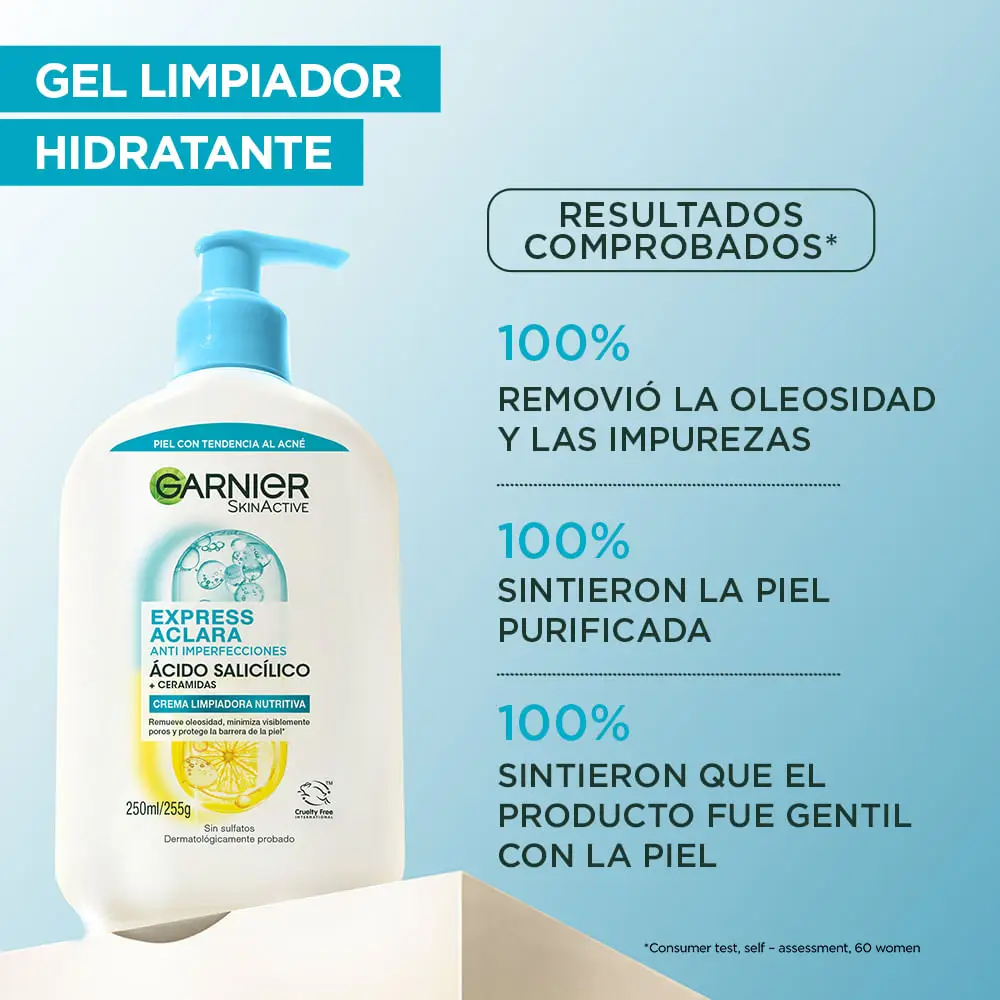 GARNIER GEL LIMPIADOR ACIDO SALICILICO X250
