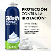 GILLETTE FOAMY X312 SENSITIVE SKIN CELESTE