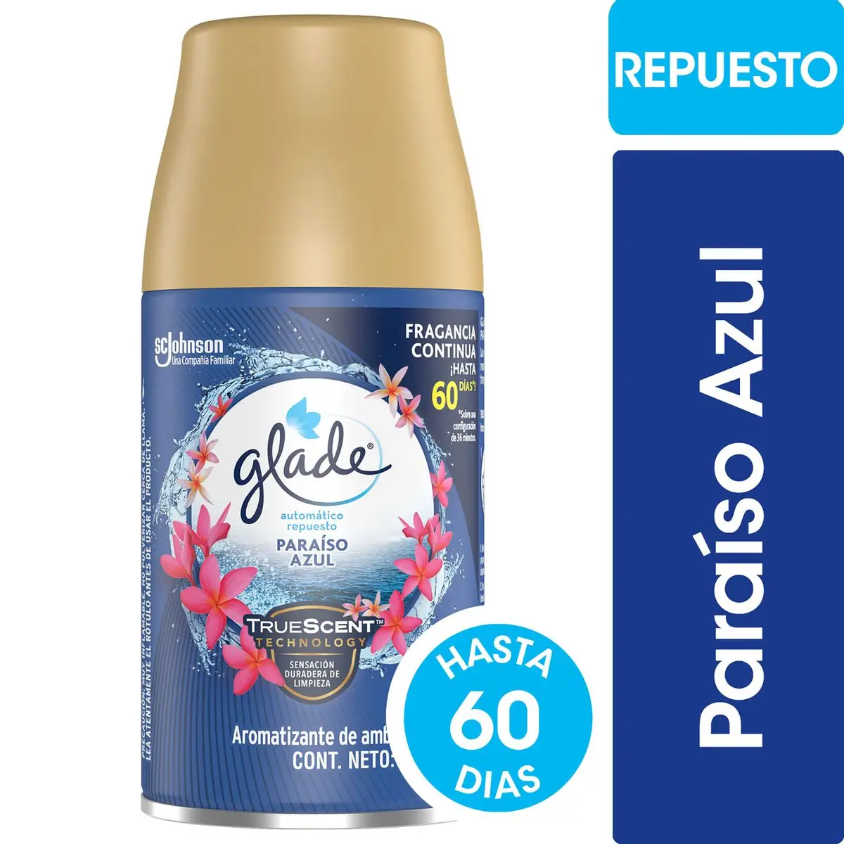 GLADE MATIC REPUESTO PARAISO AZUL 