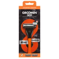 GROOMEN 300 MAQUINA AFEITADORA 3 FILOS + 2 CARTUCHOS