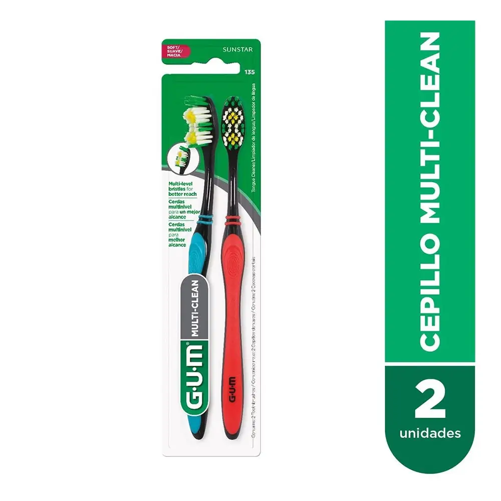 GUM CEPILLO MULTI CLEAN X2 