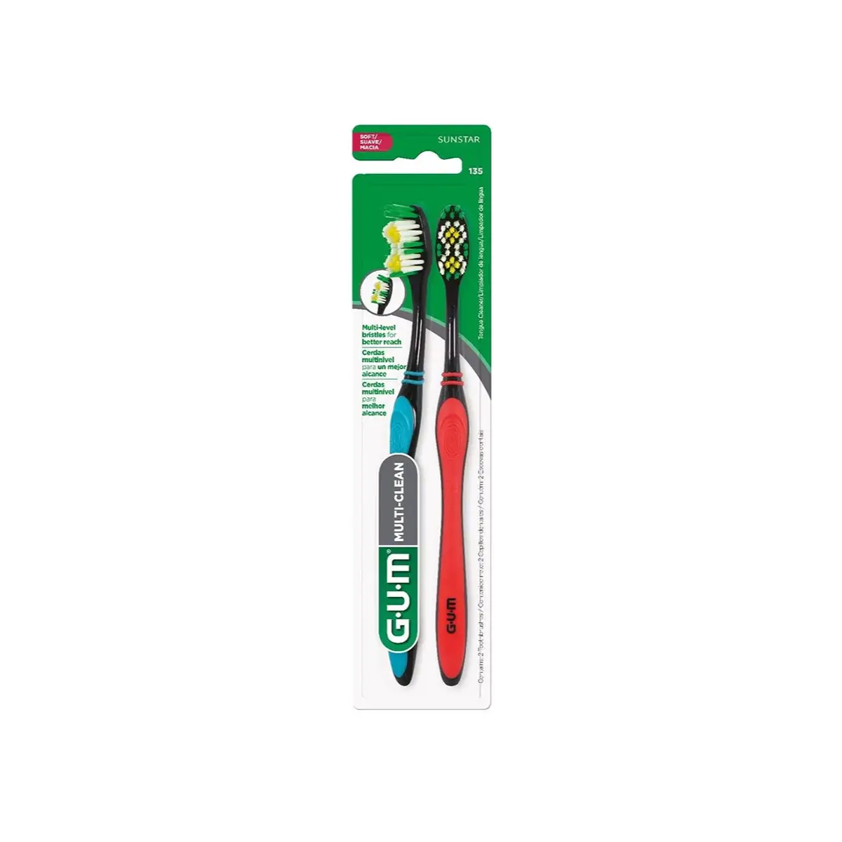 GUM CEPILLO MULTI CLEAN X2 