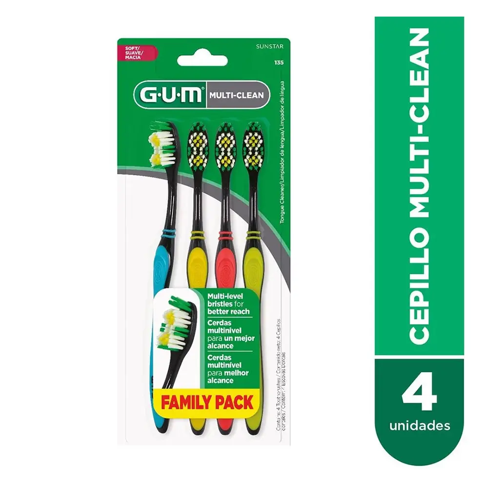 GUM CEPILLO MULTI CLEAN X4 
