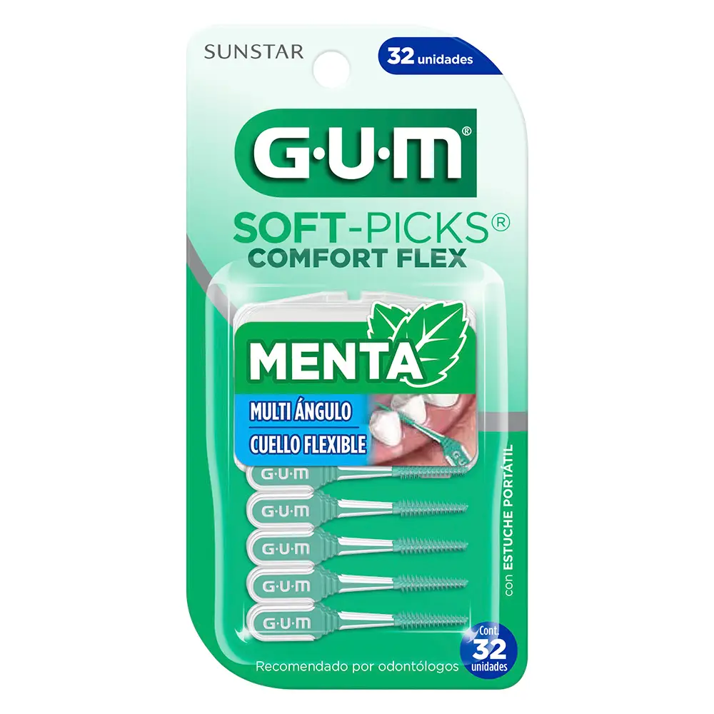 GUM PALILLOS SOFT-PIKS X32 COMFORT FLEX MENTA