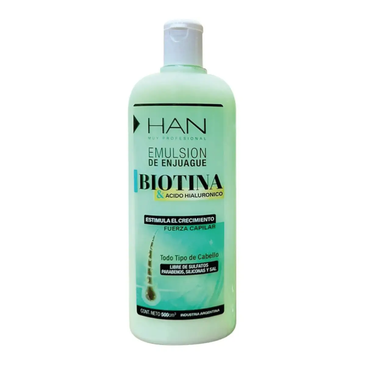 HAN ENJUAGUE BIOTINA X500ML 