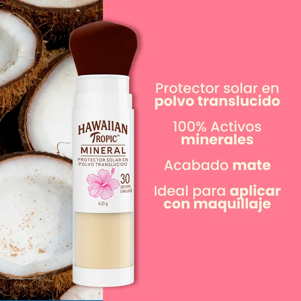 HAWAIIAN PROTECTOR SOLAR F30 MINERAL BRUSH POLVO